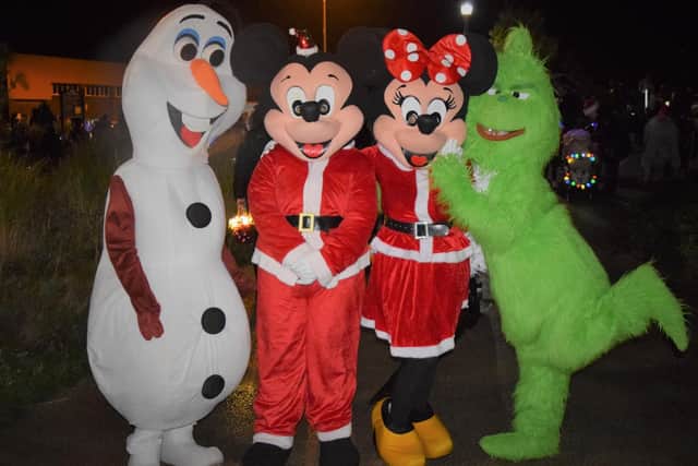 These familiar characters were part of Fleetwood's big festive lantern parade. Photo: Robert Stead