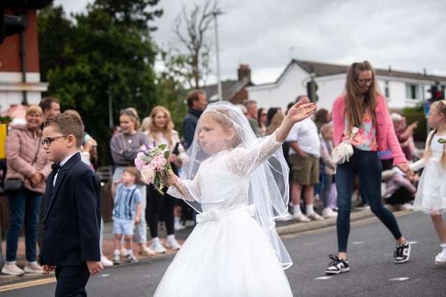 Having a great time at Freckleton Club Day.