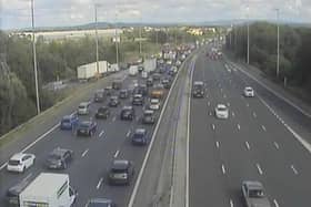 Drivers were experiencing long delays as emergency repairs were carried out on the M6 near Preston (Credit: National Highways)