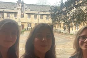 Millie, Emma and Julia at Oxford University