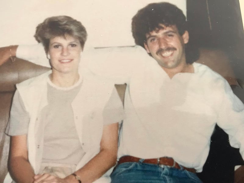 Steve with 80s pop sensation Hazell Dene