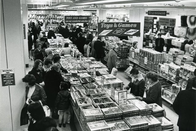This was Christmas shopping at British Home Stores in 1975. Jigsaws were 50p and 75p, Tiny Tears £3.75, Bath towels £1.99. If only they were today's prices...