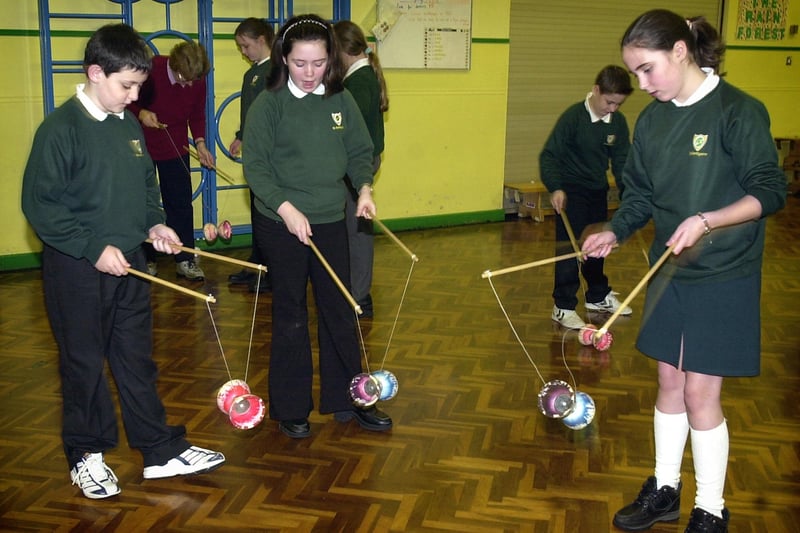 Pupils at St Kentigern's RC Primary School in Blackpool took part in a circus workshop