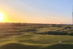 Sunset over St Annes Old Links Golf Club