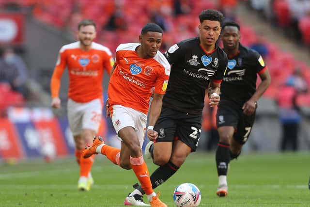 Rogers featured against the Seasiders during the 2020/21 League One play-off final