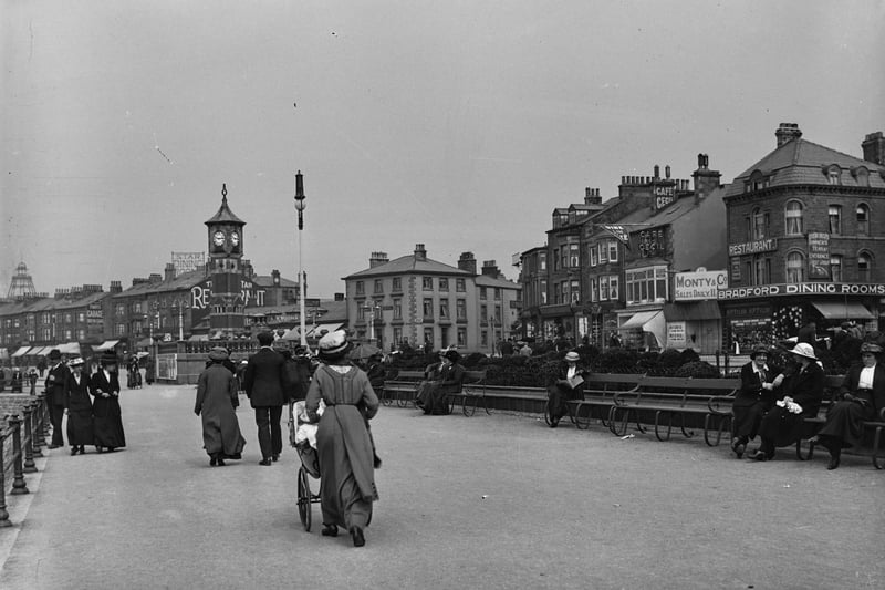 Morecambe Promenade and Clock Tower from 1900-1914