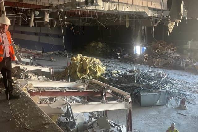 Work underway to remove the interior of the former Odeon (picture from Pete Marquis)