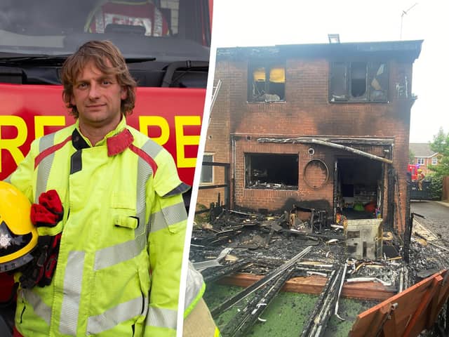 Mr O'Brien said he became an on-call firefighter "to give back to the community" (Credit: SWNS)