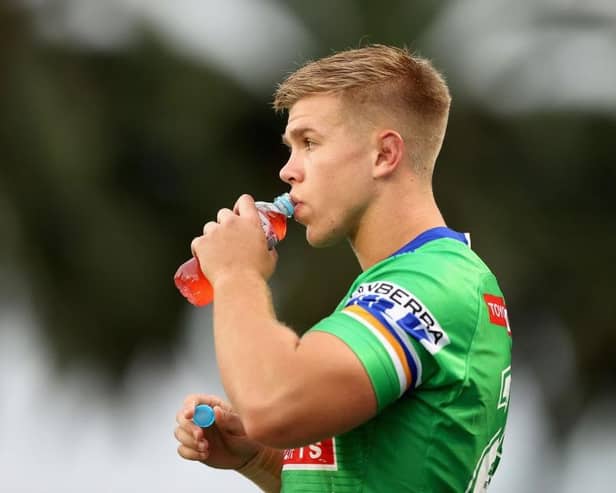 Harry Rushton has is returning from Canberra to play for Huddersfield Picture: GETTY IMAGES