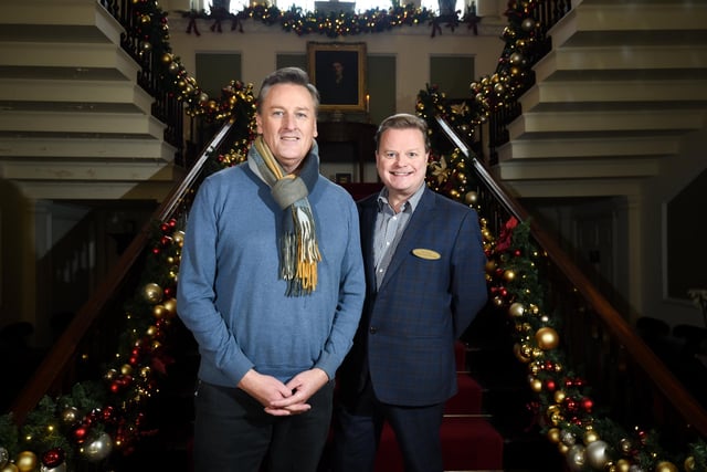 General manager Peter Anthony (left) and assistant manager Paul Lomax look forward to welcoming visitors to Christmas at Lytham Hall.