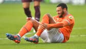 Anderson injured his ankle after falling awkwardly on the edge of the West Brom box