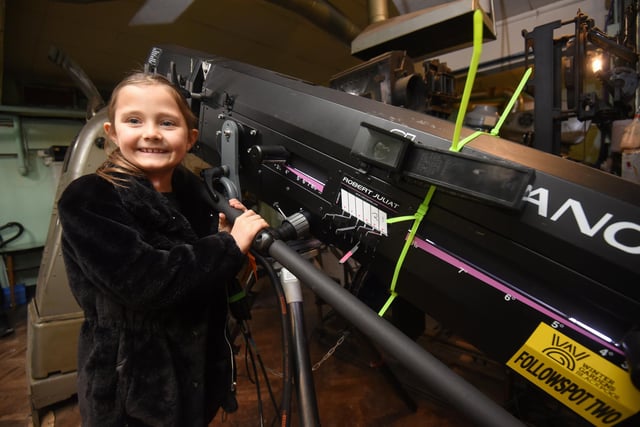 Pictured is Frankie-Rae Loco, aged seven, at the Winter Gardens Open Day