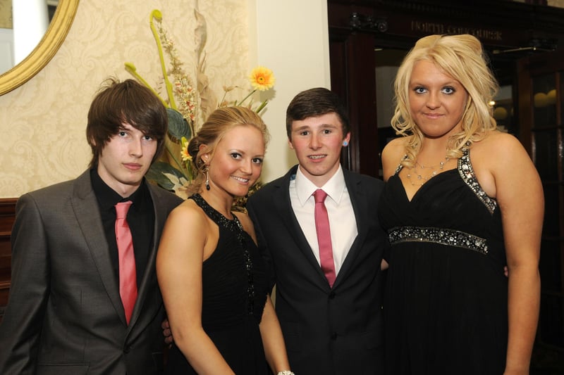 Hodgson High School prom - Yvan Hickson, Sammy Goodrick, Emma Bradshaw and Hannah Robinson