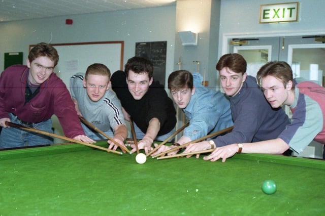 Six apprentices at British Aerospace in Warton potted the black for charity when they rook part in a 24-hour snooker marathon. They managed to raise £700 for the NSPCC. The players were David Hiles, Colin Whalley, Mark Murray, Mark Jackson, Martin Joyce and Russell Apsinall