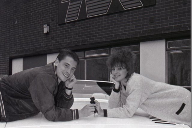 Tony Cottee, Everton's £2m signing from West Ham in 1988, was realising an ambition when he collected a new TVR 400 SE from the Blackpool sports car manufacturer's factory. He is pictured receiving the keys to his car