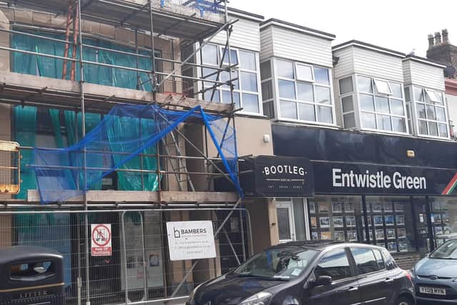 Work underway at the arts hub on Topping Street