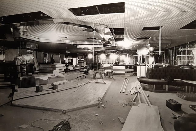 There was a nightclub at the Sandcastle when it first opened. This was at the construction stage before it opened.