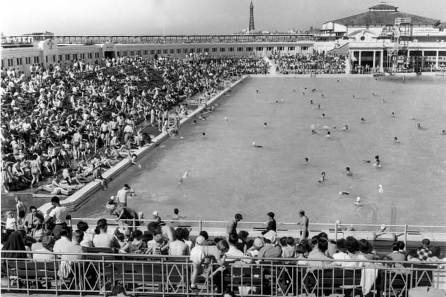 The glory days of South Shore Open Air Baths, demolished to make way for the all-weather Sandcastle