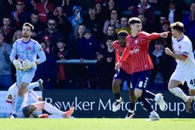 Action from the Coasters' defeat by York (photo: Steve Mclellan/AFC Fylde)