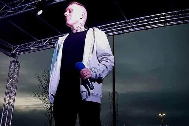 Rapper Young Blood -aka Jamie Hardman, was inspired to write a song about a brave cancer survivor aged just four