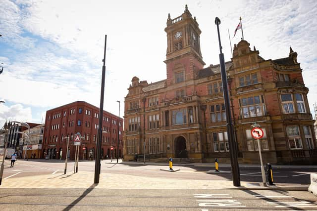 Blackpool Town Hall on Talbot Road