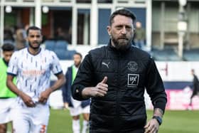 Blackpool's interim head coach Stephen Dobbie at the end of the match 

The EFL Sky Bet Championship - Luton Town v Blackpool - Monday 10th April 2023 - Kenilworth Road - Luton