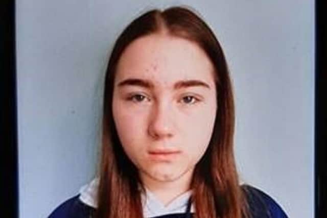 Katelan Coates was last seen outside Todmorden High School on March 28 (Credit: West Yorkshire Police)