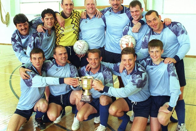 Kirkham Prison football team -The Nevadens- won the Blackpool Combination title in 1999