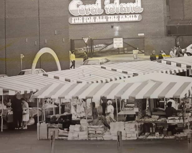 The new open air market at Bonney Street in 1986