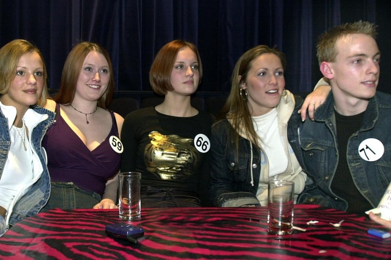 Young hopefuls underwent a Popstars style audtiion at the Pleasure Beach Paradise Room to choose singers for this season in The Star pub. Pictured waiting for their turn are L-R: Katrina Sudrik, Lisa Bintliff, Charlene Cunliffe, Natalie Gorton and Chris Willis