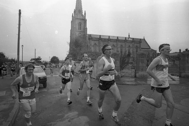 Runners in the Kirkham YMCA marathon
