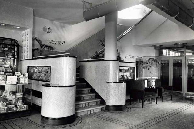 Inside the Savoy Cafe, Blackpool, in its heyday during the 1930s