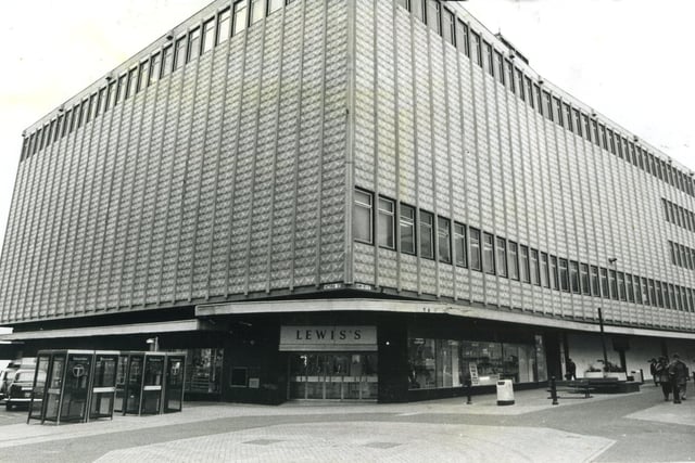 A fixture of the high street for many years - Lewis's department store closed down, much to the dismay of shoppers, in the 1990s