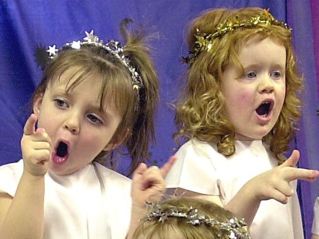Ashcroft Day Nursery, 2002. The children are adorably singing Twinkle Twinkle Little Star