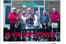 The Wyre Levee Stompers at Fleetwood Tram Sunday - Bill Barrow, John Smith, Willy Barrow, Pete Lindup, Frank Carter, Mike Pearson and Ken Emery 
