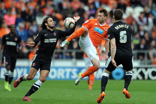 Blackpool survive relegation from the Championship despite a 3-0 home defeat to Charlton Athletic.
