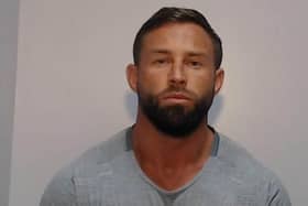 The public have been urged not to approach Robert Rimmer who is wanted for drug offences. Although his smouldering mugshot has attracted a wealth of admirers. (Credit: Humberside Police)