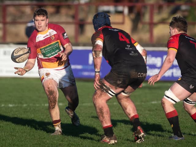 Fylde captain Ben Gregory scored two tries in their weekend defeat at Otley Picture: Daniel Martino