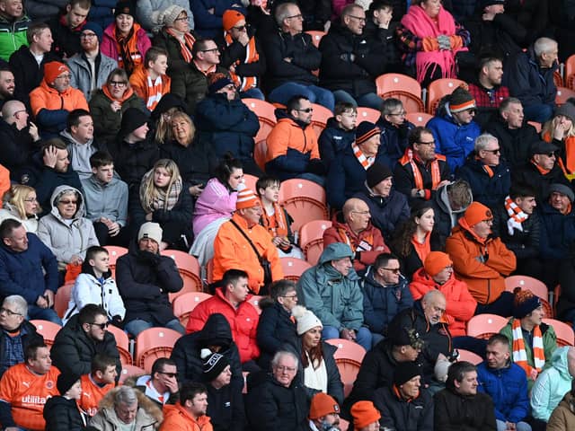 Seasiders supporters got behind Steve Bruce's side at Bloomfield Road.
