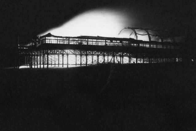 The fire started in the pier cinema – which had been added in 1942. Coins in the slot machines on the pier were heated to such an extent they welded into long strings of copper and fell to the sands below