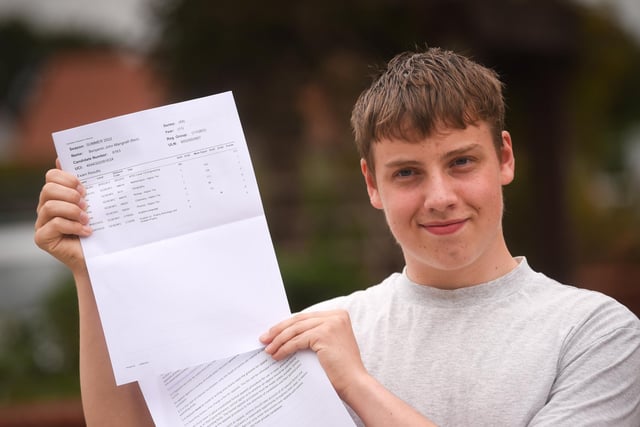 Ben Mangnall on results day.