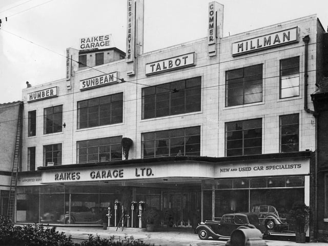 Raikes Garage Church Street was a classic example of Art Deco which was dotted around the town. This was 1930s