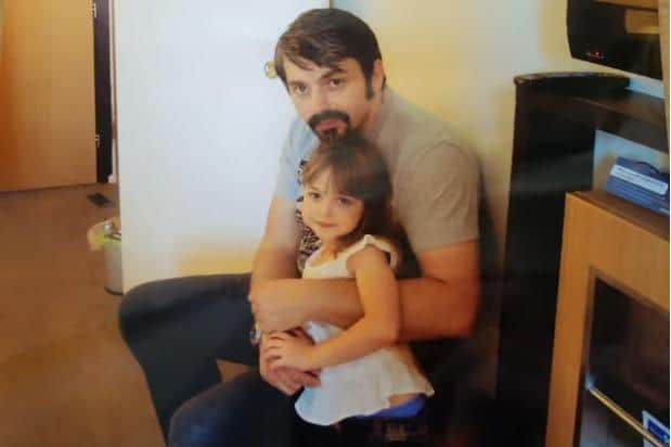 Andrew Roussos with his beloved daughter Saffie.