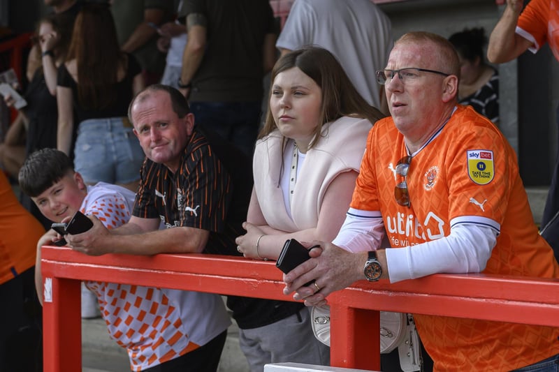 Seasiders supporters made the trip to Crawley on the opening weekend.