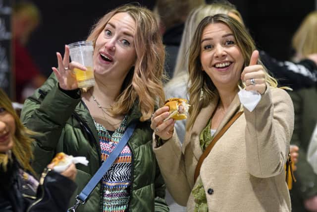 Having a great time at last year's Sausage and Cider Festival at Blackpool's Winter Gardens. Photo: Kelvin Stuttard