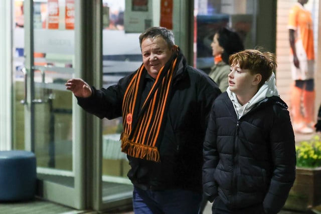 Seasiders fans showed their support in the midweek victory over Cambridge United.