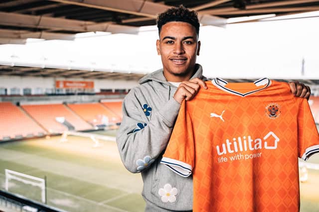 Rogers has signed on loan until the end of the season. Picture: Blackpool FC