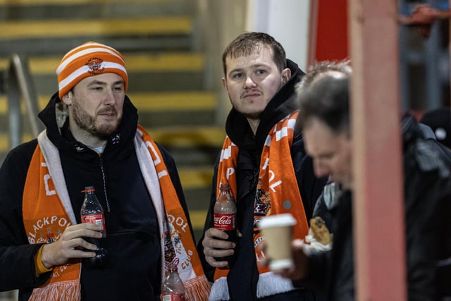 Seasiders supporters made the long midweek trip to Cheltenham.