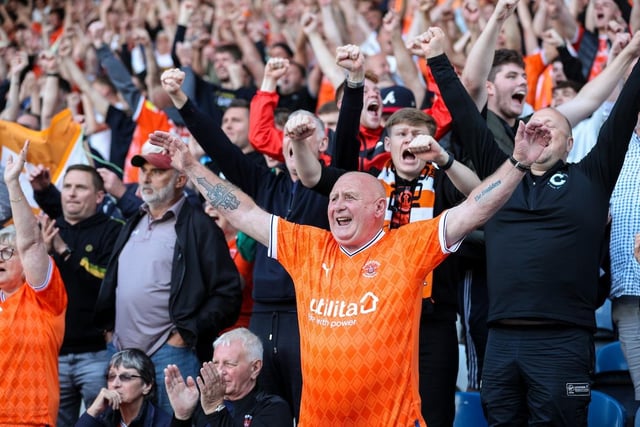 Blackpool fans travelled in their numbers to watch their side win for the third time this season