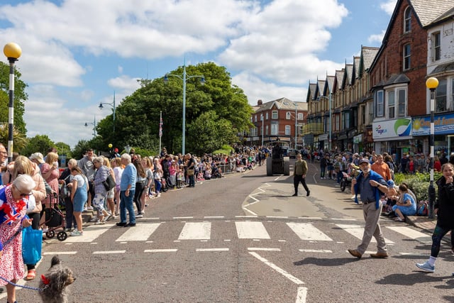 Crowds line the streets in the heart of St Annes